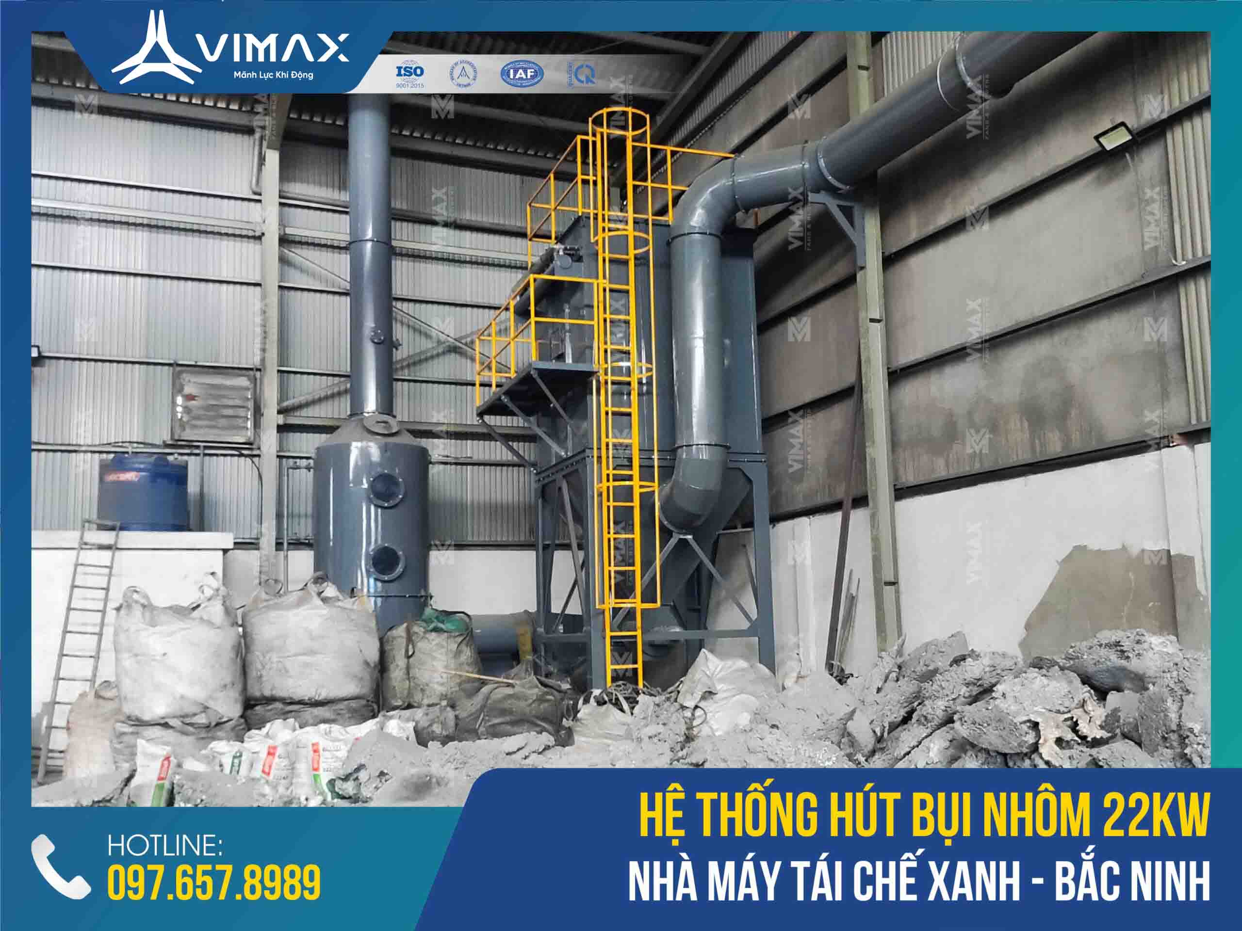 22KW Aluminum Dust Filter System - Green Recycling Factory - Vimax Global