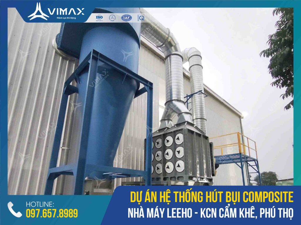 Composite dust extraction system of Leeho factory - Cam Khe Industrial Park - Vimax