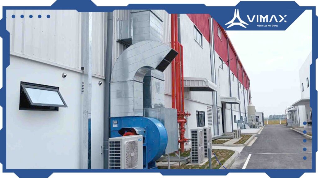 Fire prevention smoke exhaust fan project at MIBTECH Factory-Vimax