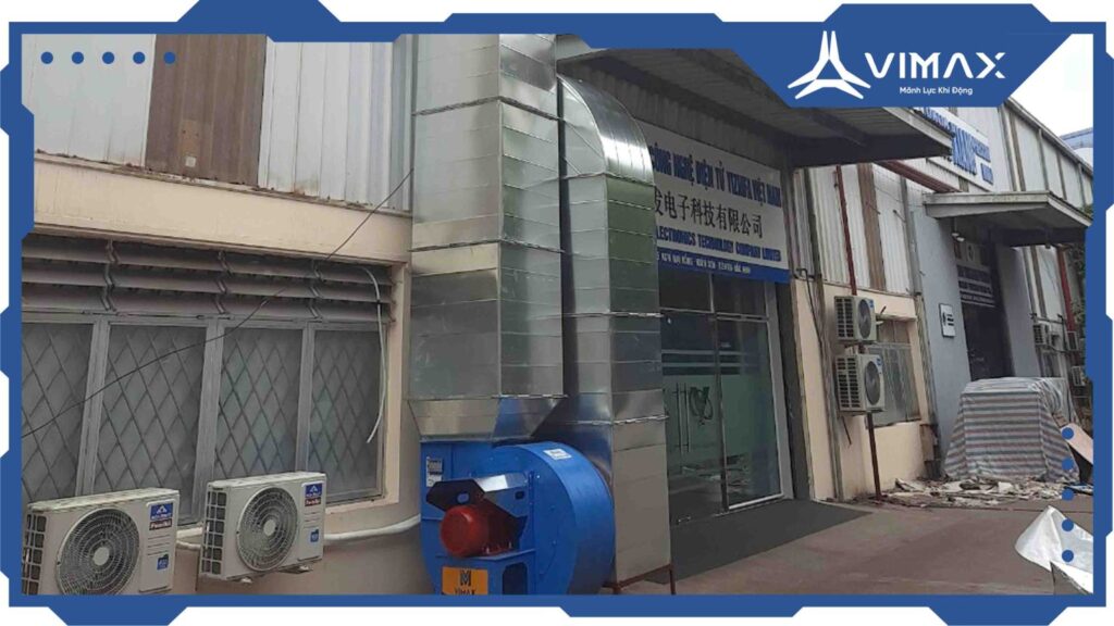 Fire prevention smoke exhaust fan project at Tan Vuong factory-Vimax-1