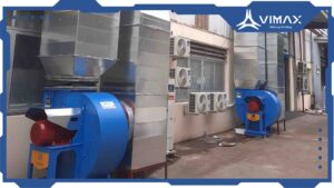Fire prevention smoke exhaust fan project at Tan Vuong factory-Vimax