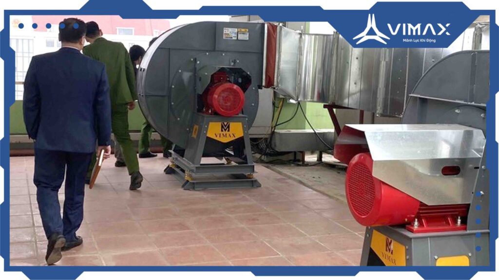 Fire protection fan project of Thai Nguyen Provincial Tax Department-Vimax-1