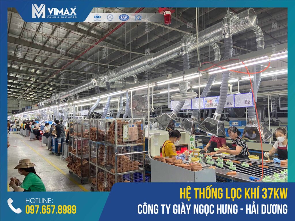 37KW Air Filter System Ngoc Hung Shoe Factory - Vimax - 1