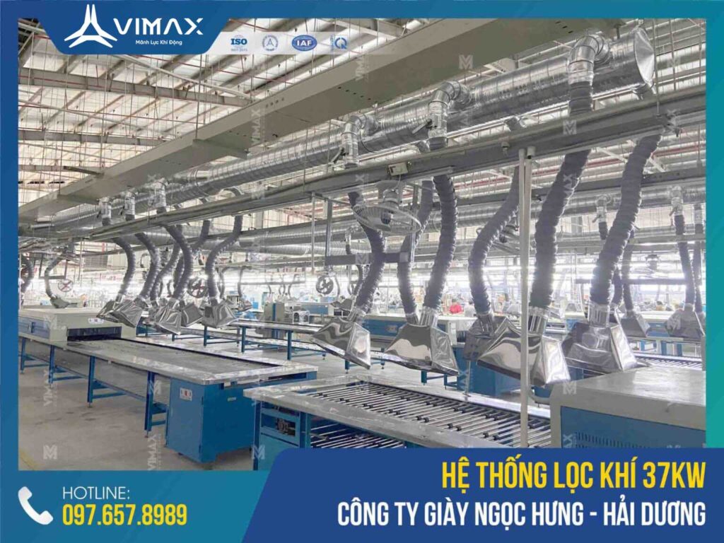 37KW Air Filter System Ngoc Hung Shoe Factory - Vimax - 2