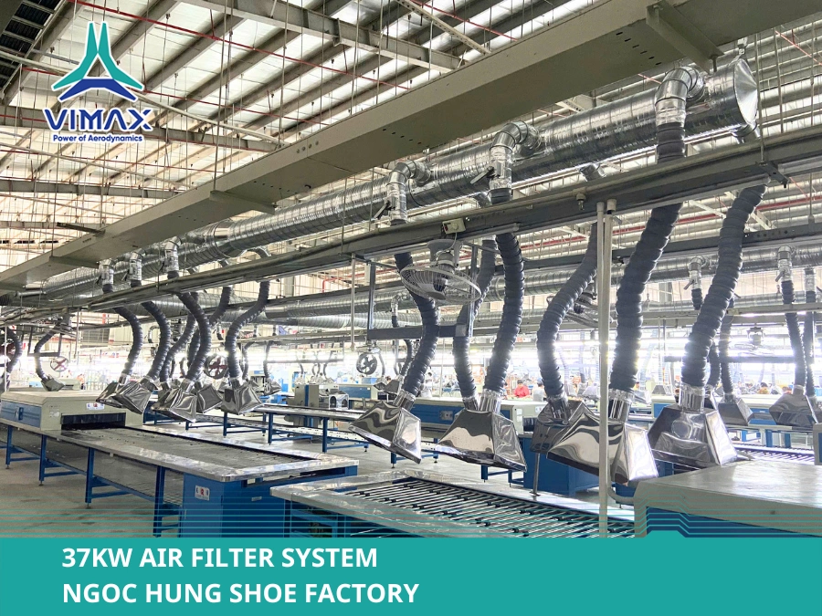 37KW Air Filter System Ngoc Hung Shoe Factory
