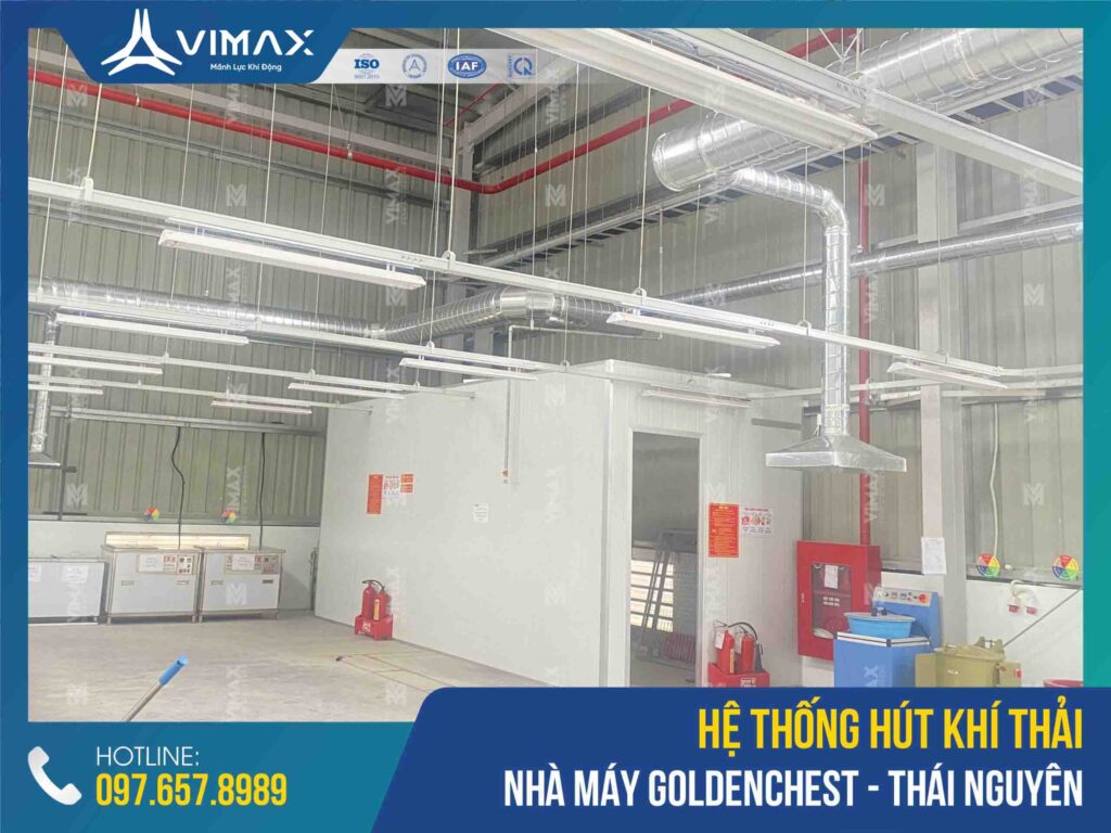 Exhaust System Of Goldenchest Factory - Thai Nguyen - Vimax - 1