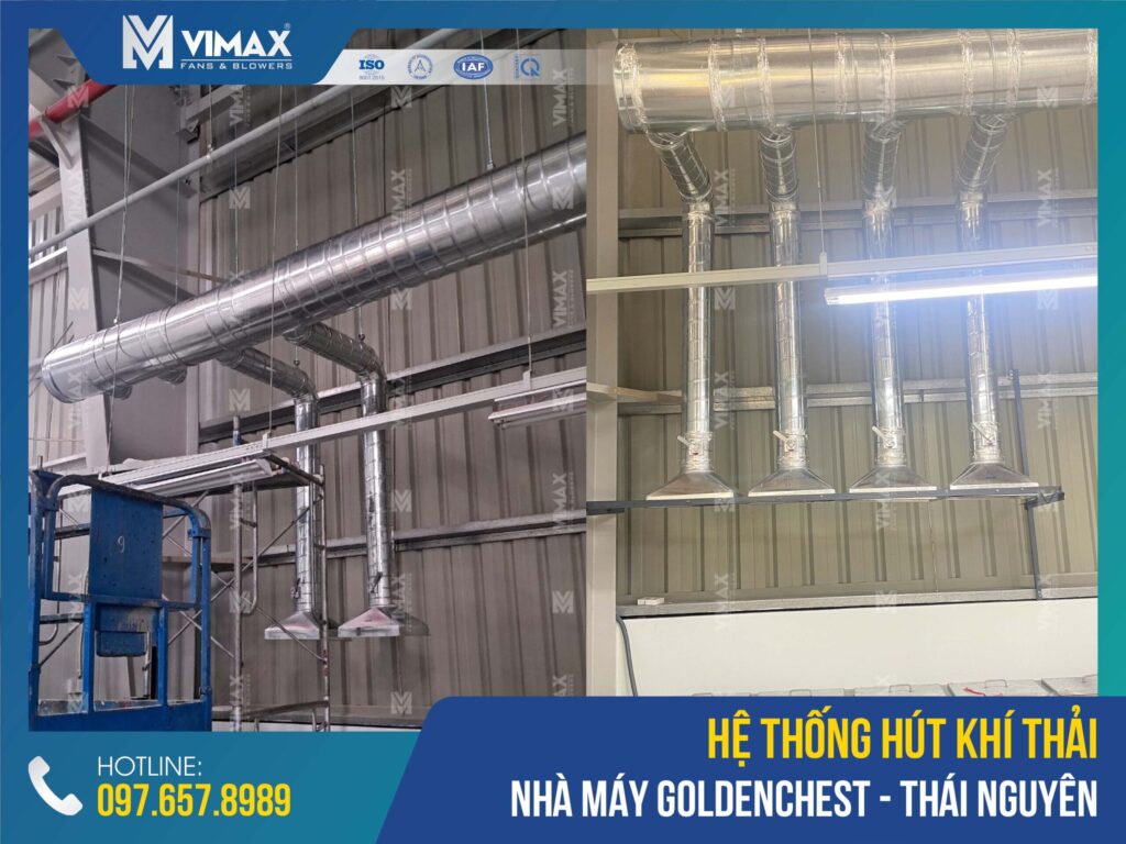 Exhaust System Of Goldenchest Factory - Thai Nguyen - Vimax - 2