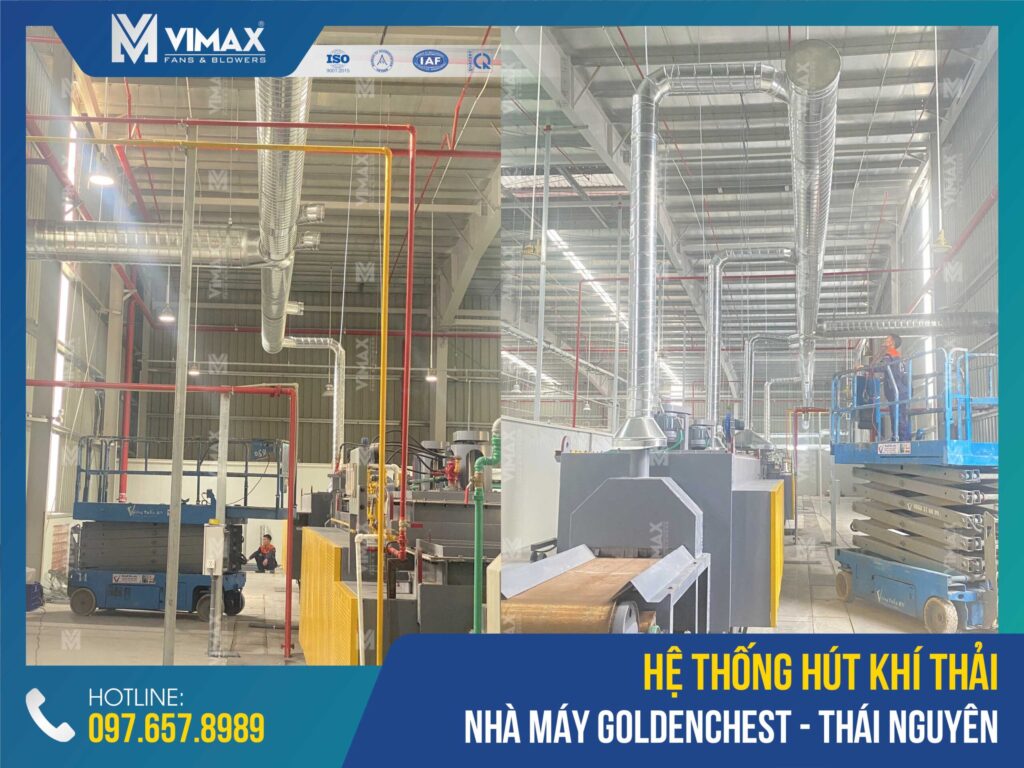 Exhaust System Of Goldenchest Factory - Thai Nguyen - Vimax - 5