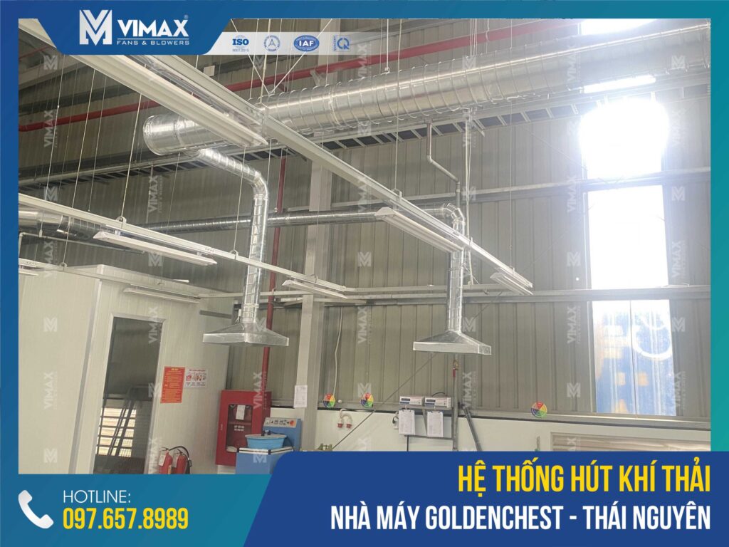 Exhaust System Of Goldenchest Factory - Thai Nguyen - Vimax - 7