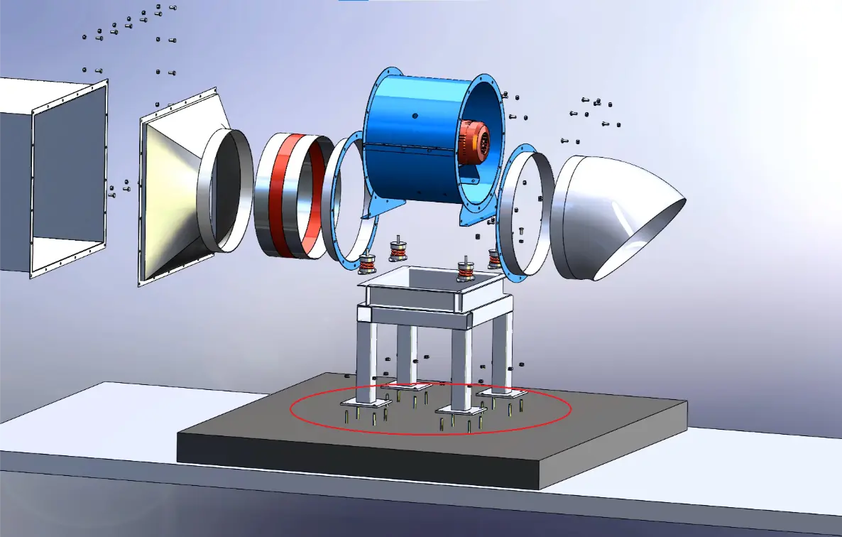 Installation Axial Fans - Vimax Step 1