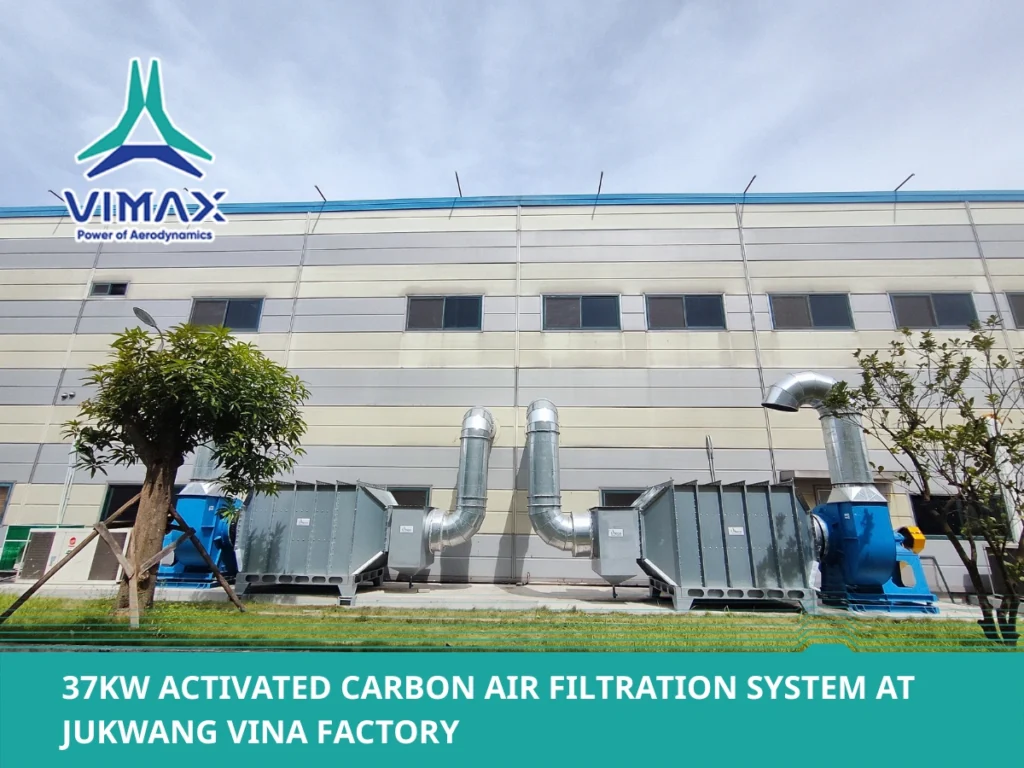 37KW Activated Carbon Air Filtration System at Jukwang Vina Factory