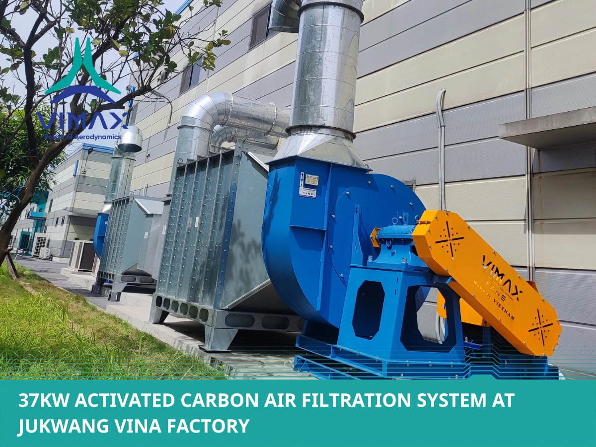 37KW Activated Carbon Air Filtration System at Jukwang Vina Factory