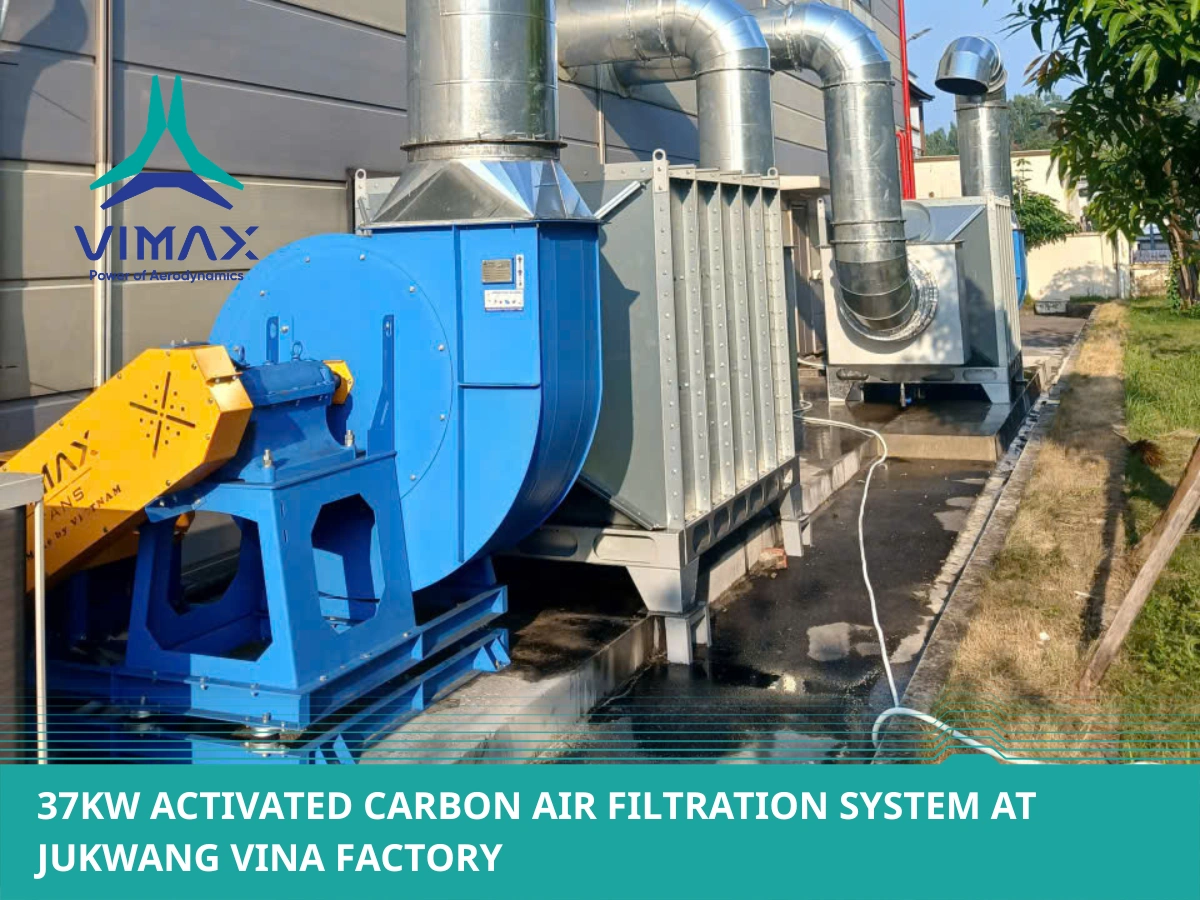 37KW Activated Carbon Air Filtration System at Jukwang Vina Factory