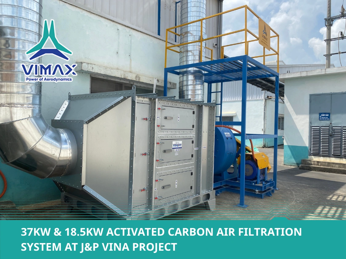 37kW & 18.5kW Activated Carbon Air Filtration System at J&P Vina Project