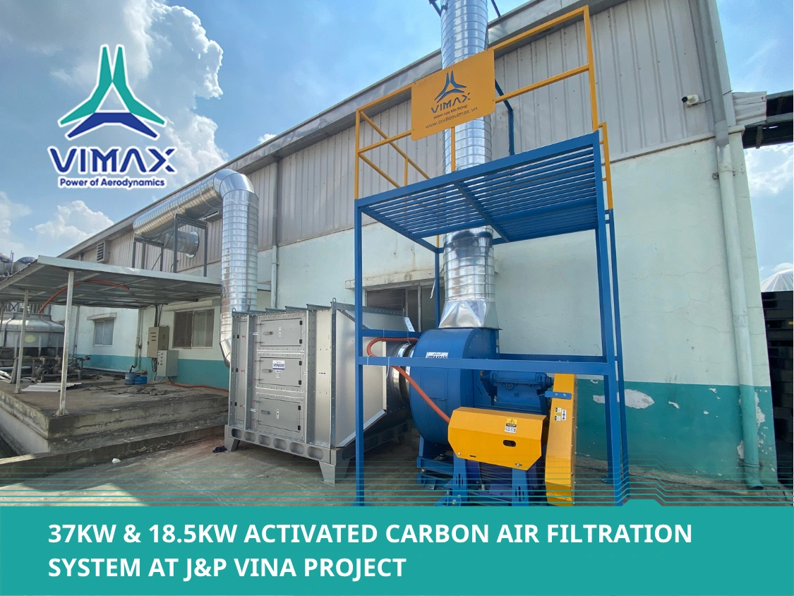 37kW & 18.5kW Activated Carbon Air Filtration System at J&P Vina Project