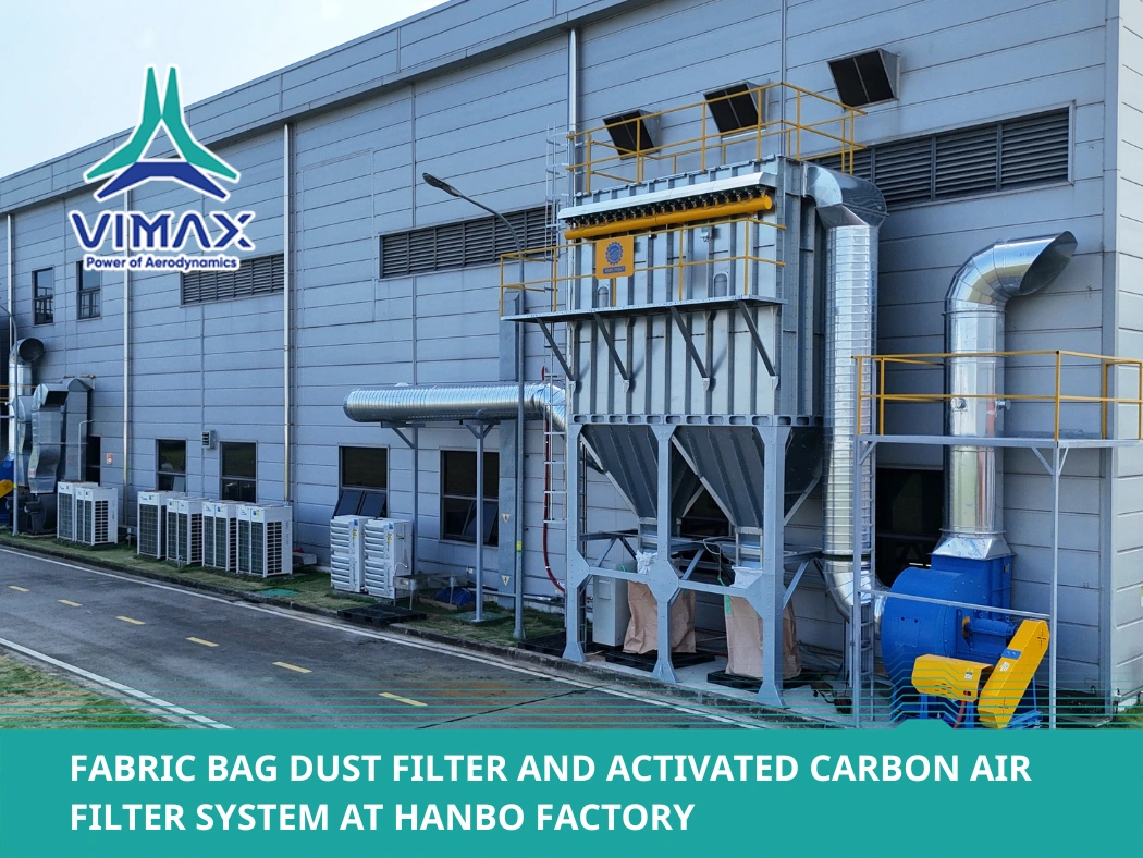 Fabric Bag Dust Filter and Activated Carbon Air Filter System at HANBO Factory