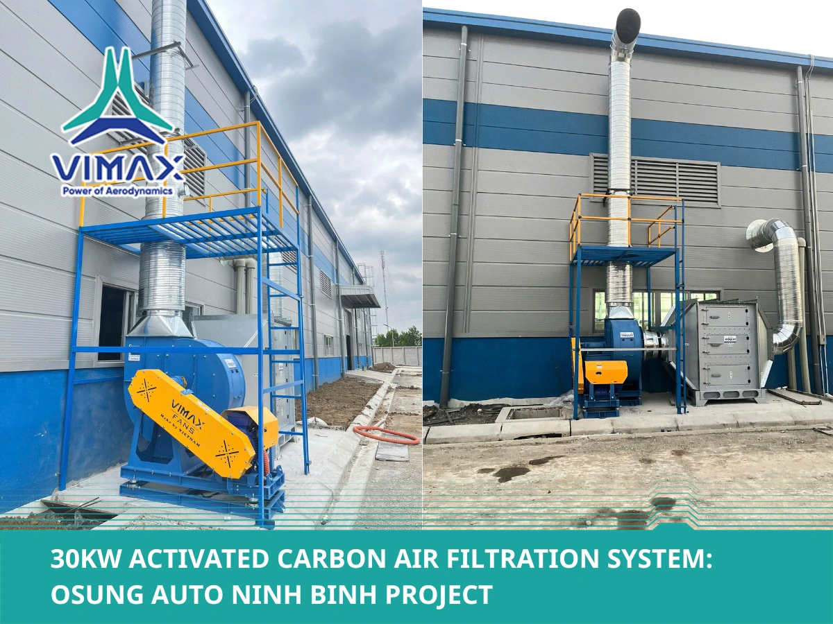 30kW Activated Carbon Air Filtration System: OSUNG AUTO Ninh Binh Project