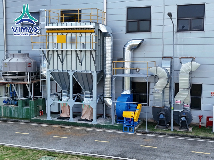 What are the physicochemical properties of the dust or hazardous gases that need treatment?